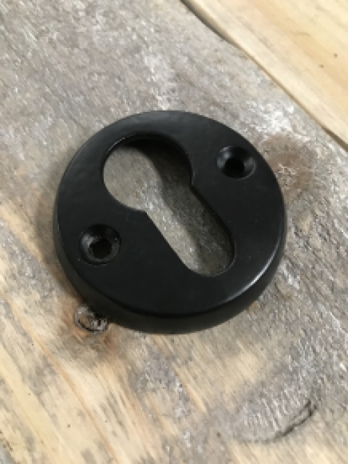 Historic and nostalgic door fittings, powder coated stainless black