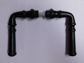 Set Door Handles - Black - Wrought iron - 2 Handles