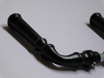 Set Door Handles - Black - Wrought iron - 2 Handles