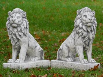 Set Lions - Left and Right - Stone