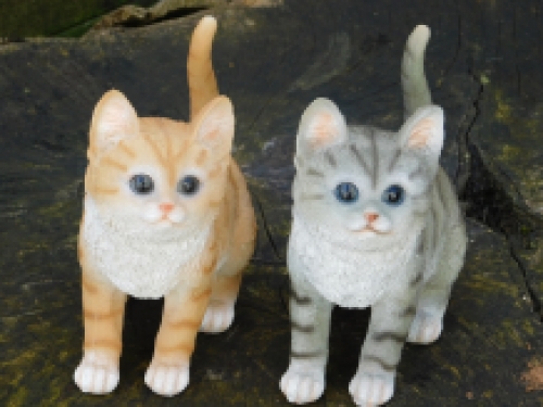 Set of 2 nice cats - polystone