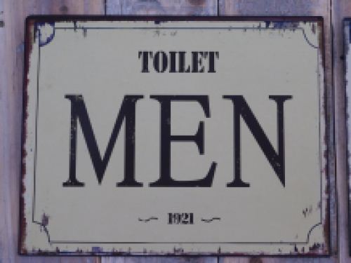 Set of signs for toilet doors - tin plate- Woman & Men, LAST ONE!!