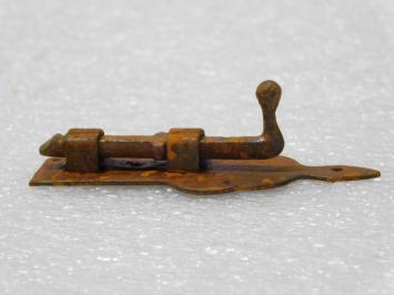 Ornate Slide Lock - 9.5 cm - Rust 