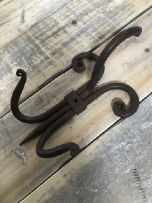 Coat stand spider - wrought iron - dark brown