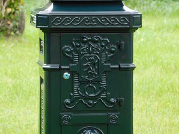 Floor-standing letterbox - Dark green - Aluminium