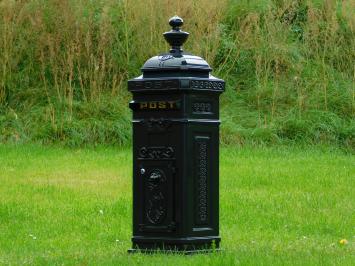 Floor-standing letterbox - Dark green - Aluminium