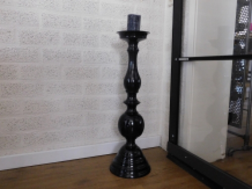 Large standing candlestick - black