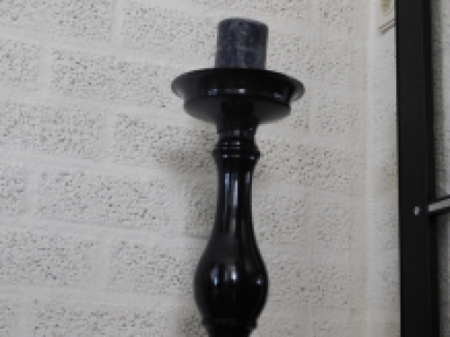 Large standing candlestick - black