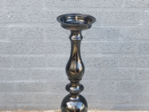 Large standing candlestick - black