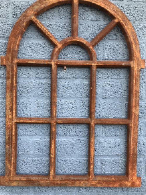 Cast-iron stable window, substantial and heavy westphalian design