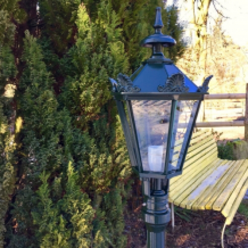 Tuinlamp tuinlamp retro-stijl buitenlamp voortuin vloerlamp - H.153 cm