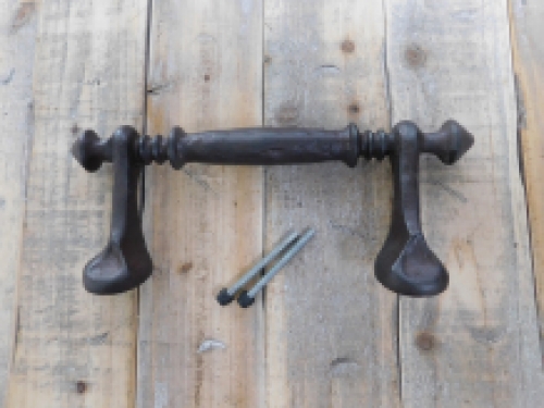 Handle, door handle for antique front door, door handle made of heavy iron, very solid!!!