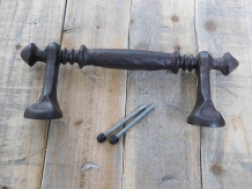 Handle, door handle for antique front door, door handle made of heavy iron, very solid!!!