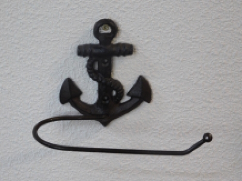 Toilet roll holder Anchor, iron dark brown