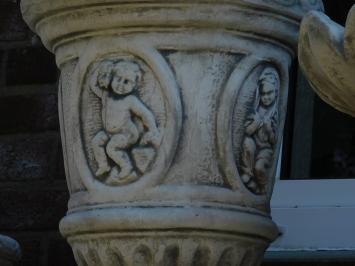 Garden Vase with Angels - 65 cm - Stone