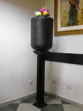 Vase - 60 cm - Schwarz - Metall
