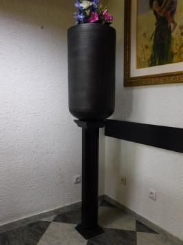 Vase - 75 cm - Schwarz - Metall