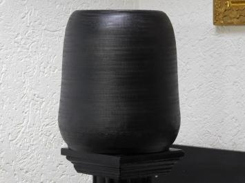 Vase - 35 cm - Schwarz - Metall