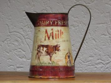 Vintage Melkkan met Koe - Dairy Fresh