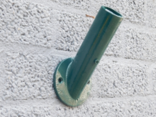 Flagpole holder - cast iron - dark green