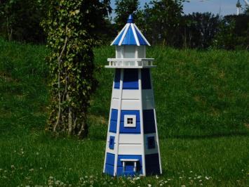 Lighthouse XXL with Lights - 140 cm - Hand-painted - Wood