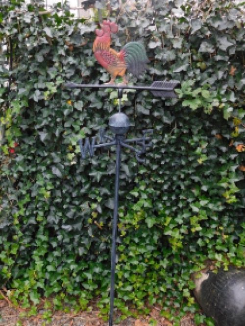 Large weather vane / weather vane with metal garden spike - 183cm high