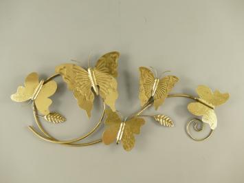 Wall ornament Butterflies - 70 cm - Gold - Iron