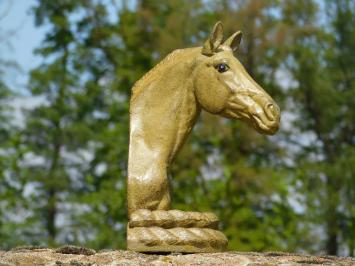 Statue Horse - olive green - solid iron