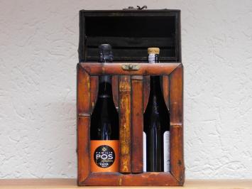 Vintage Wine Box for 2 Bottles - Wood - Classic