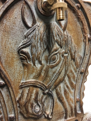 Wall sink with picture horse, cast iron, beautiful!!!