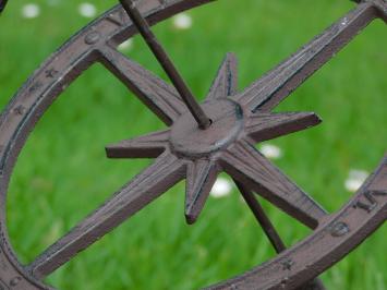 Standing Cast Iron Sundial - 40 cm