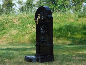 Standing Fountain - Black - Aluminium - Brass Tap