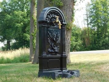 Standing Fountain - Black - Aluminium - Brass Tap